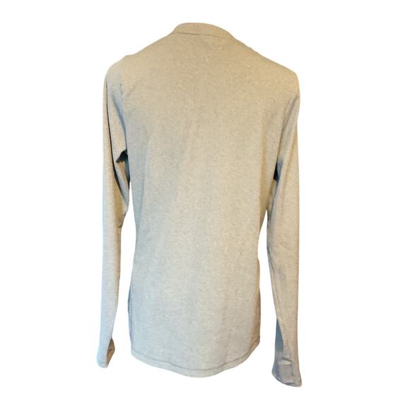 Athleta Women’s Uptempo Ribbed Henley Long Sleeve. Green. Size Large. - Picture 3 of 8